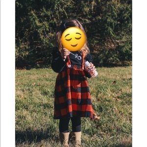 Buffalo plaid jumper set
